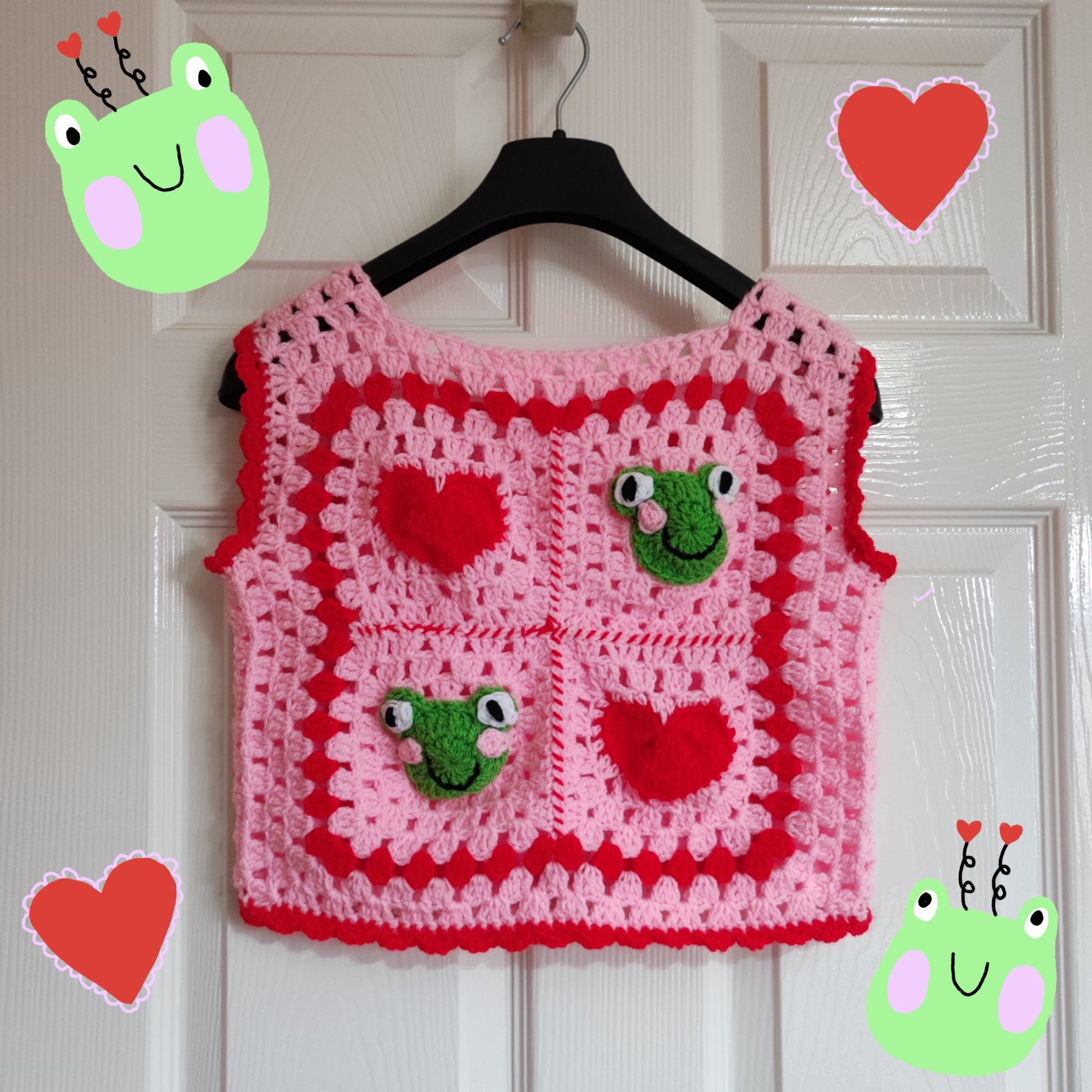 love heart froggy vest